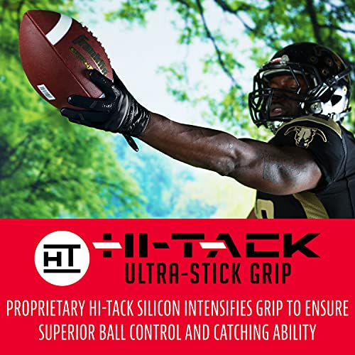 Franklin Sports Football Receiver Gloves - Adult and Youth Football Receiver Gloves - Extra-Grip Premium Football Gloves for All Ages - Hi-Tack - SFIA Approved - Image 4