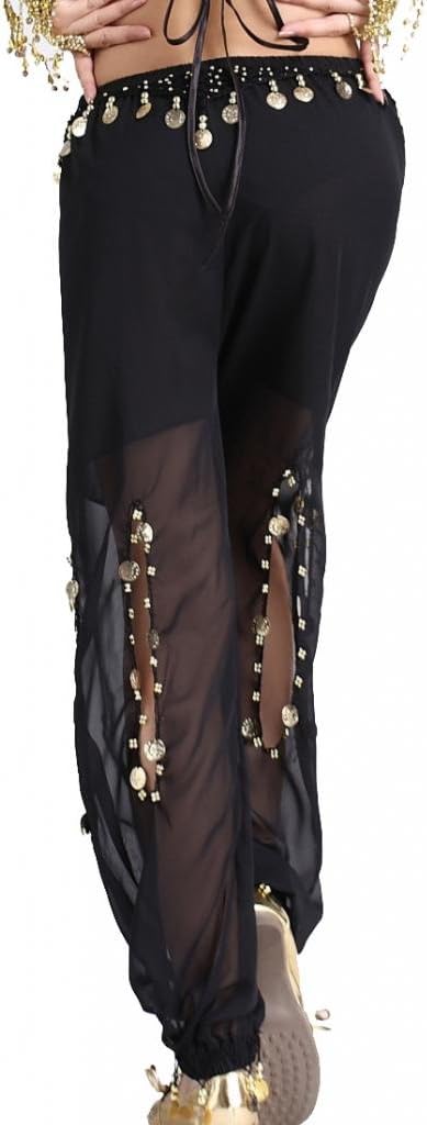 Women's Belly Dance Coins Lantern Pants - Image 2