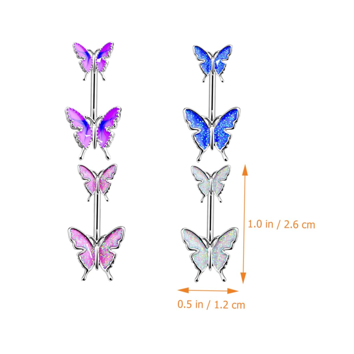 SOIMISS 20piezas Anillos De Ombligo De Joyería Corporal Piercing De Ombligo Accesorios Para Mujeres Para Cumpleaños y Festivales