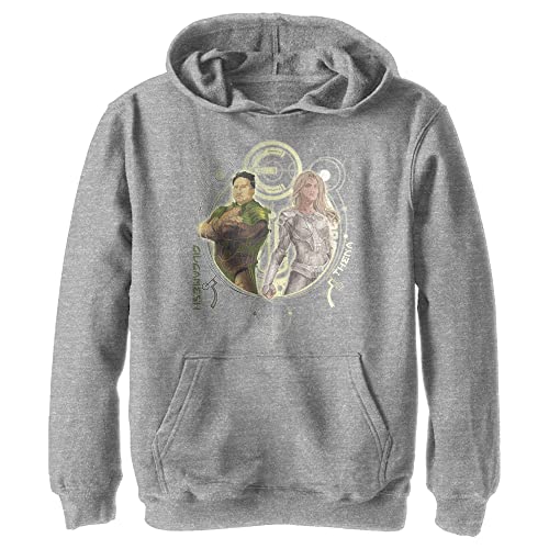 Pull Marvel Eternals garçon avec capuche sweat polaire Thena Gilgamesh gris taille M