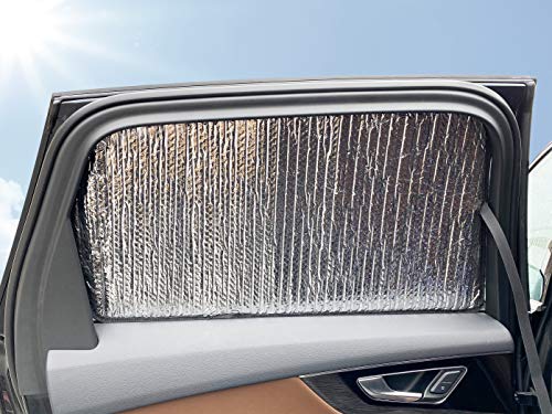 Side Window Rear Seat 2Nd Row Reflective Sunshade Sun Shade Accessories Custom Fit For 2004 2005 2006 2007 2008 2009 2010 Toyota Sienna Mini Van Minivan (Set Of 2) #TOP2