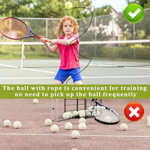 3 Stück Twistball Ersatzball,Ball Mit Schnur,Tennisball Mit Schnur,Tennisball An Schnur, Elastischer Twistball Ersatzball,Für Tennistrainer, Tennisbälle Mit Schnur Für Erwachsene, Anfänger, Training