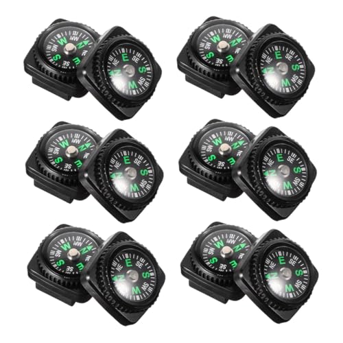 Brújula de pulsera BESTonZON 25 piezas para supervivencia miniatura 1