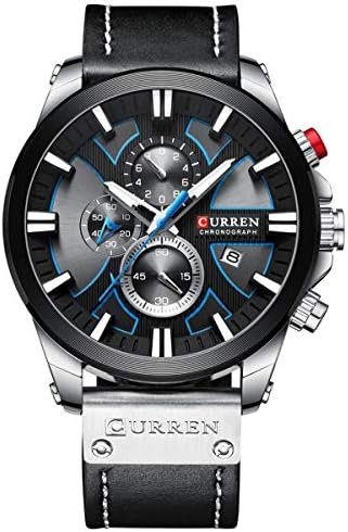 CURREN 8346 Negócios de luxo Movimento de quartzo Homens Assista ...