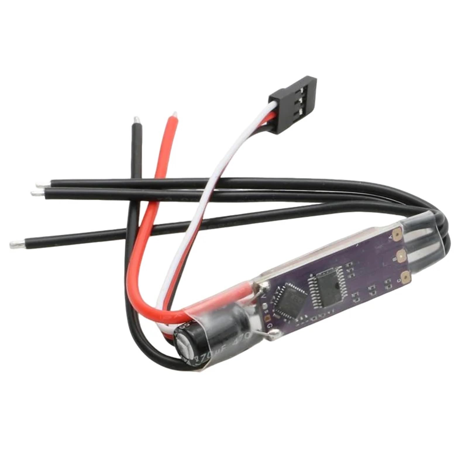 Per 1PCS AM32 32-bit ESC 2-4S 40A Regolatore Di Velocità Con 5V2A Modulo BEC 35V 470uF RC Crawler Motori Brushless Ricambio Veicolo ESC RC