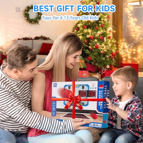 Indoor-Basketball-Hoop-for-Kids4-12-Years-Old-Over-The-Door-Basketball-Hoop-with-Scoring-Countdown-and-Music-Accompaniment-FunctionsMini-Basketball-Hoop-Basketball-Hoop-IndoorKids-Toys Indoor Basketball Hoop for Kids4 12 Years Old Over The Door Basketball Hoop with Scoring Countdown and Music Accompaniment FunctionsMini Basketball Hoop Basketball Hoop IndoorKids Toys