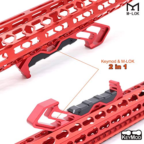 ND Forward Universal Hand Stop for Both Mlok Keymod Handguard (Red) - Image 4