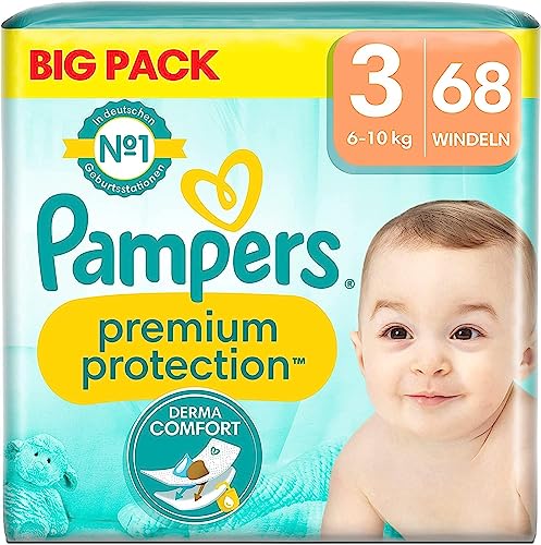 Pampers Protezione Premium Taglia 1 – 72 Pannolini (2-5 Kg) – Morbidi Con Indicatore Di Urina E Taglio Ombelico
