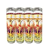 Generic Just Judge (Justo Juez) 4 Pack Religious Candles, Unscented (4 Pack), White