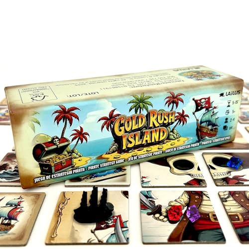 Gold Rush Island - Jeu de société de pirates pour enfants - Jeu enfant 5, 6, 7, 8 ans - Jeu de stratégie et d’aventure - Jeux de société familiaux -...
