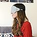 Kimkoo Sleep Mask-Eye Mask for Sleeping, Sleeping Mask Blocking Out Light Perfectly for Women and Men, Soft and Comfortable Blindfold for Travelling, with Pouch (Black+Gray)