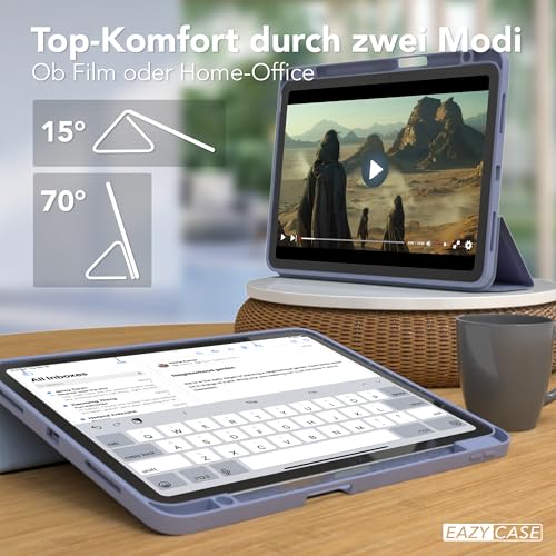 Étui iPad Air 11 M3 EAZY CASE avec porte-stylet bleu glace
