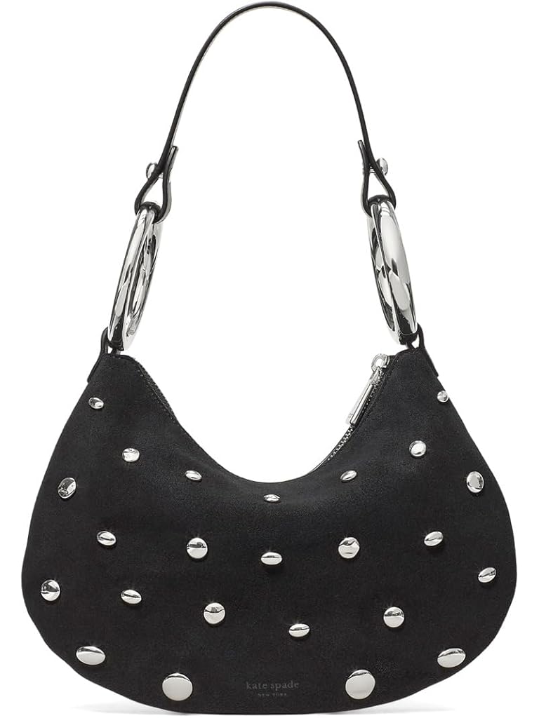 Black Kate Spade New York The Bangle Studded Suede Bag