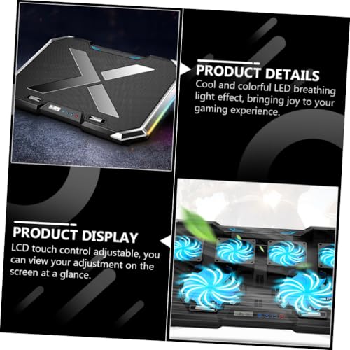 Base enfriadora para laptop ARTIBETTER RGB Luminosa miniatura 6