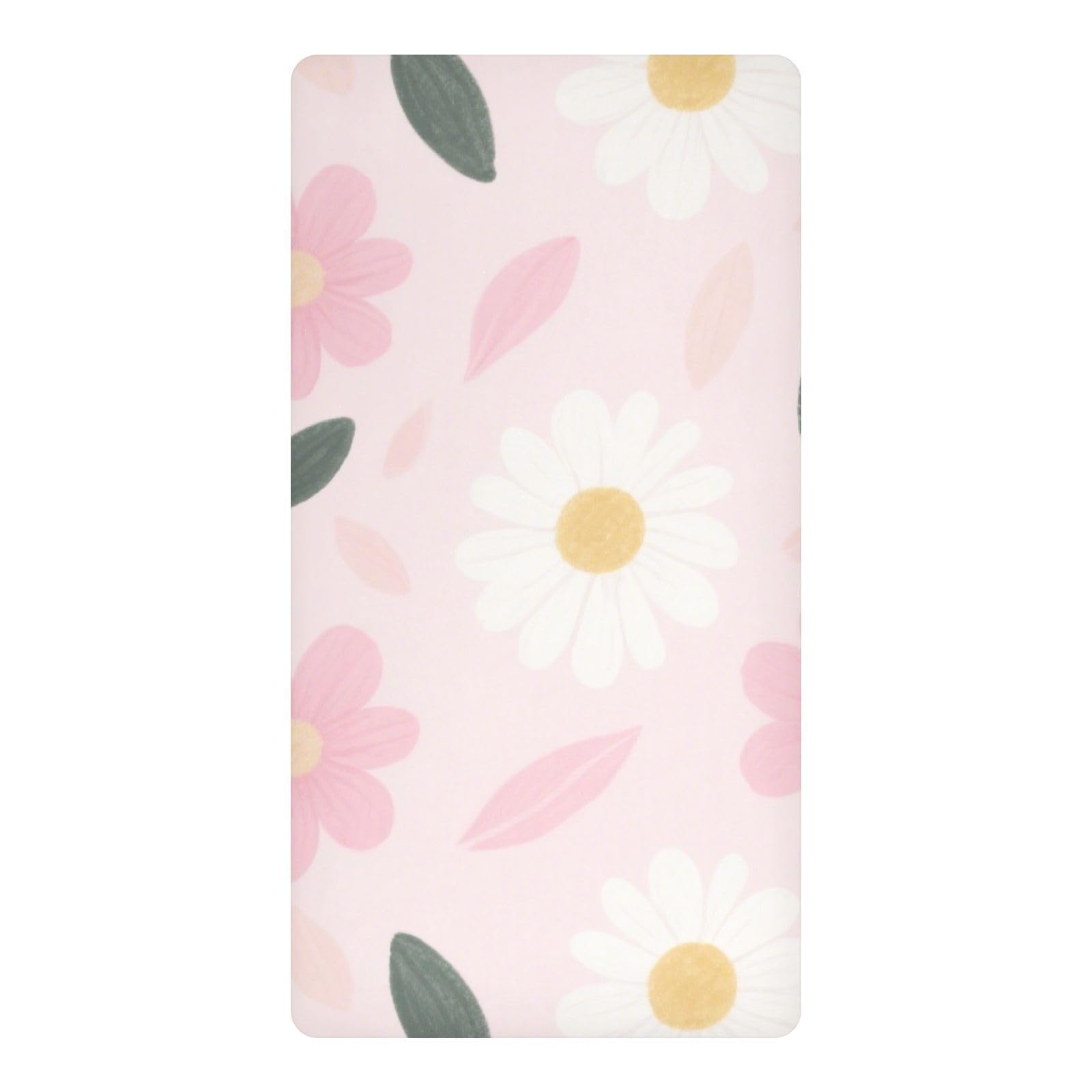 Draps de lit imperméables pour matelas de berceau dans une chambre de bébé fleurie