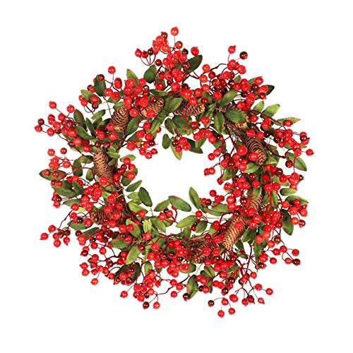 Couronne de rotin décorative de 60cm pour illuminer vos fenêtres à Noël