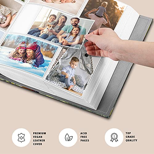 Fintie Photo Album 4X6 Photos - 600 Pockets Large Capacity Photo Book Cover For Family Wedding Anniversary Baby Vacation Pictures, Sunflowers #TOP2