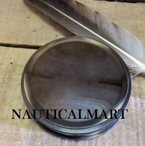 Brújula personalizada de latón con grabado de águila miniatura 2