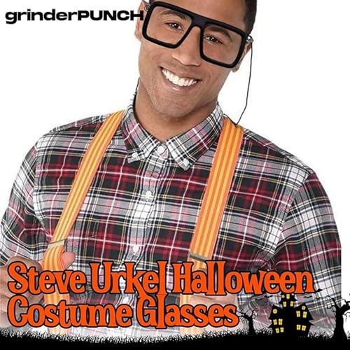 Image of grinderPUNCH Thick Square Frame Clear Lens Glasses Eyeglasses Super Oversized Fashion and Costume 2 Pack - Matte Black
