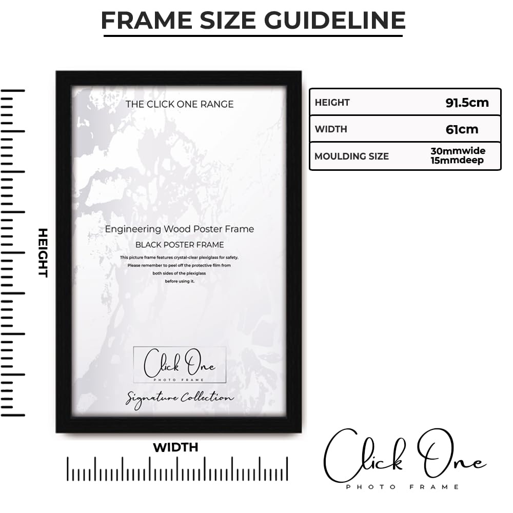 Click One Large Poster Frame 75cm x 100cm Large Picture Frames Shatter-Resistant Perspex Portrait & Landscape Display Frames for Wall Decoration Canvas Paintings Art Gallery (75cm x 100cm Click One Large Poster Frame 75cm x 100cm Large Picture Frames Shatter-Resistant Perspex Portrait & Landscape Display Frames for Wall Decoration Canvas Paintings Art Gallery (75cm x 100cm