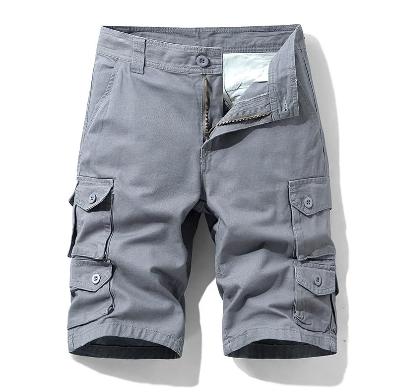 Bermuda cargo homme coton à fermeture éclair robuste - 2