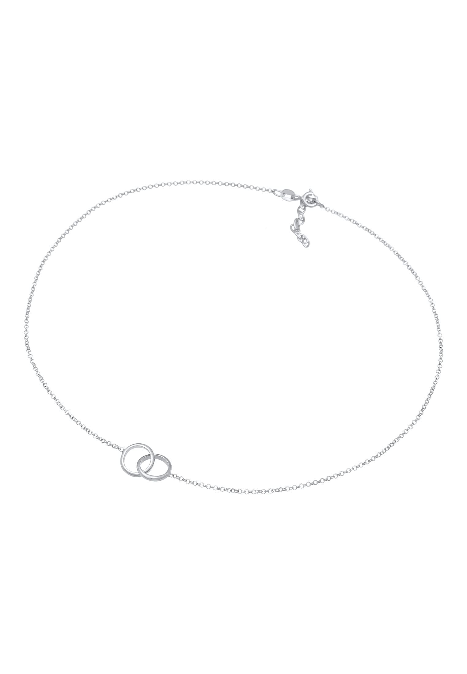 Elli Collana Girocollo da donna Cerchio Minimal Basic Trend in argento 925
