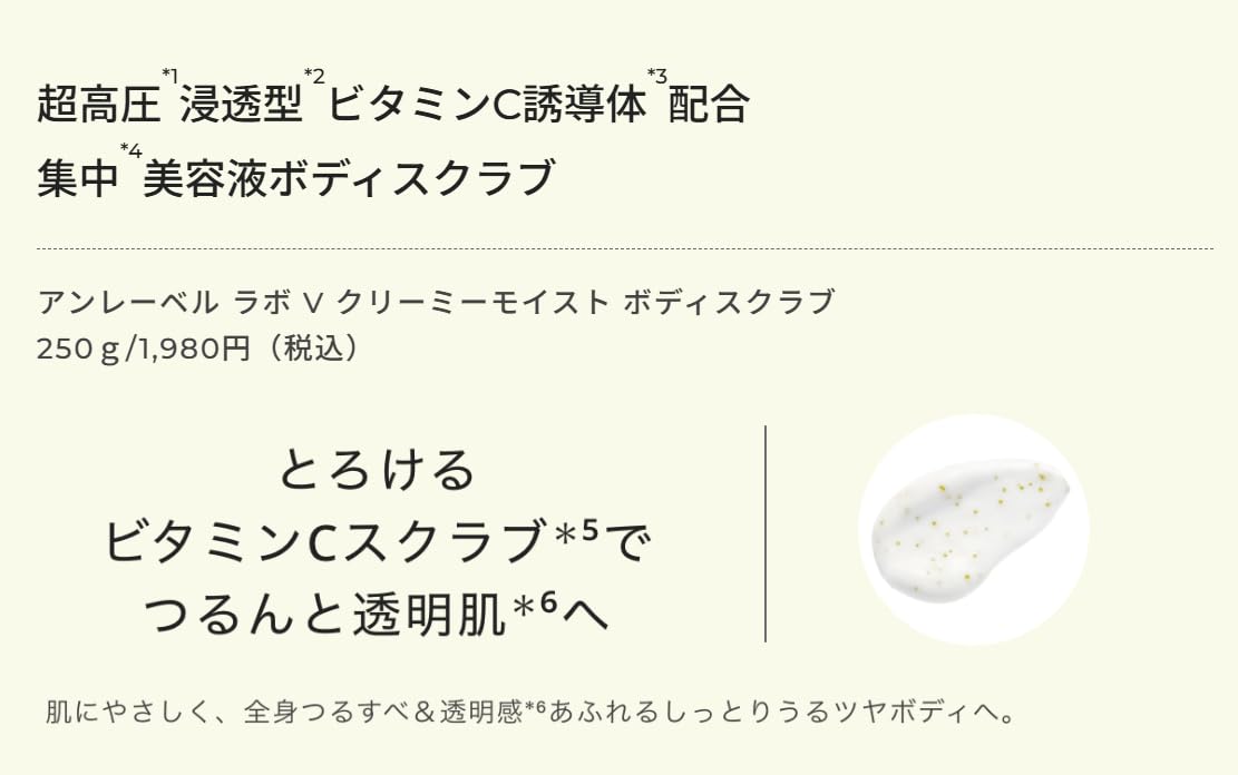 Amazon | unlabel アンレーベル Vクリーミーモイスト ボディスクラブ