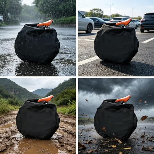 Bolsa de almacenamiento para bicicleta impermeable para exterior y viajes aéreos 5