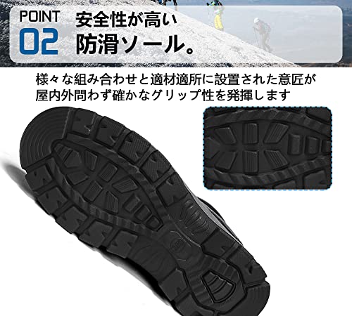 [CUTEPIC] スノーブーツ メンズ スノーシューズ 防水 アウト