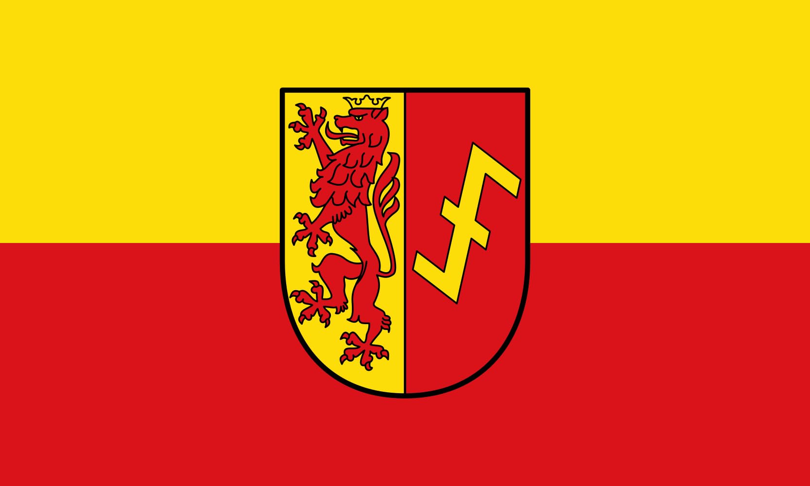 Drapeau large Erwitte grand format de la ville Stadt Erwitte pour mât extérieur
