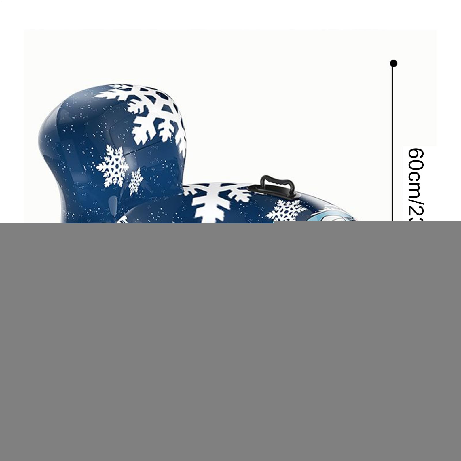 Ciambella Da Neve Cerchio Gonfiabile Da Neve Con Maniglia | Cerchio Per Slittino All Aperto Per Sport Invernali All'Aperto Passeggiata Piscina Spiaggia Raduno Festa E Libero