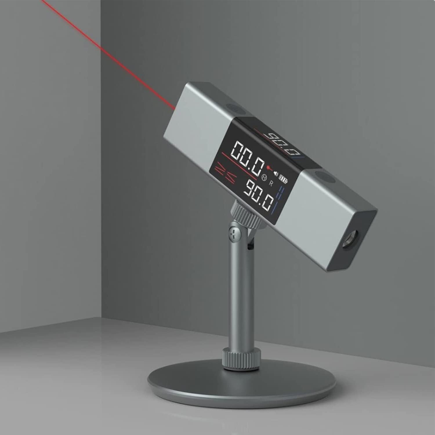 X springLaser Protractor, Digital Inclinometer with Bidirectional Laser Marking, Large LCD Screen Digital Angle Finder, Multifunctional Laser Measure Device for Fast, Precise and Professional Results