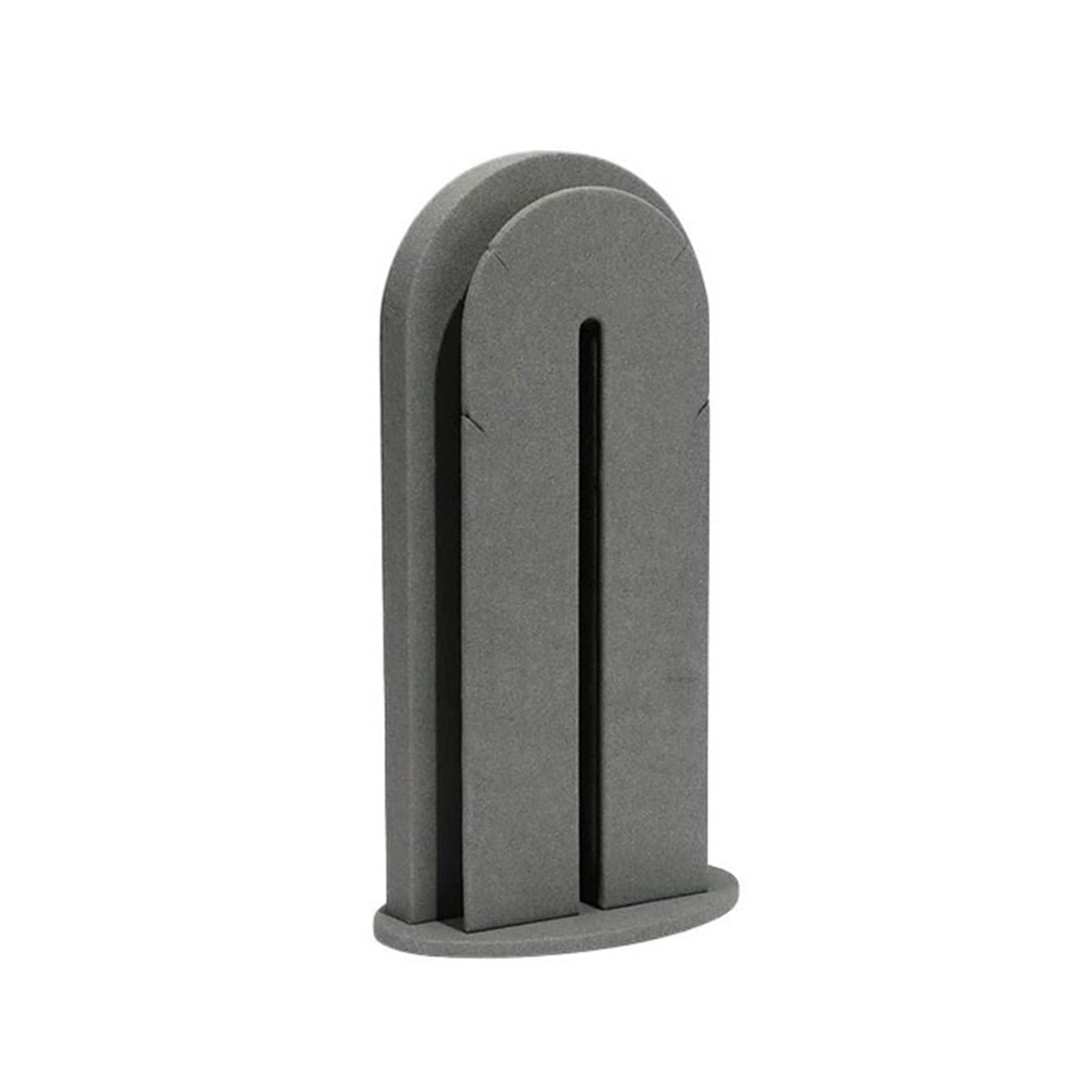 WANGHAI-666 Jewelry Rack Microfiber Arched Shaped Necklace Holder for Retail Home Jewelry Display