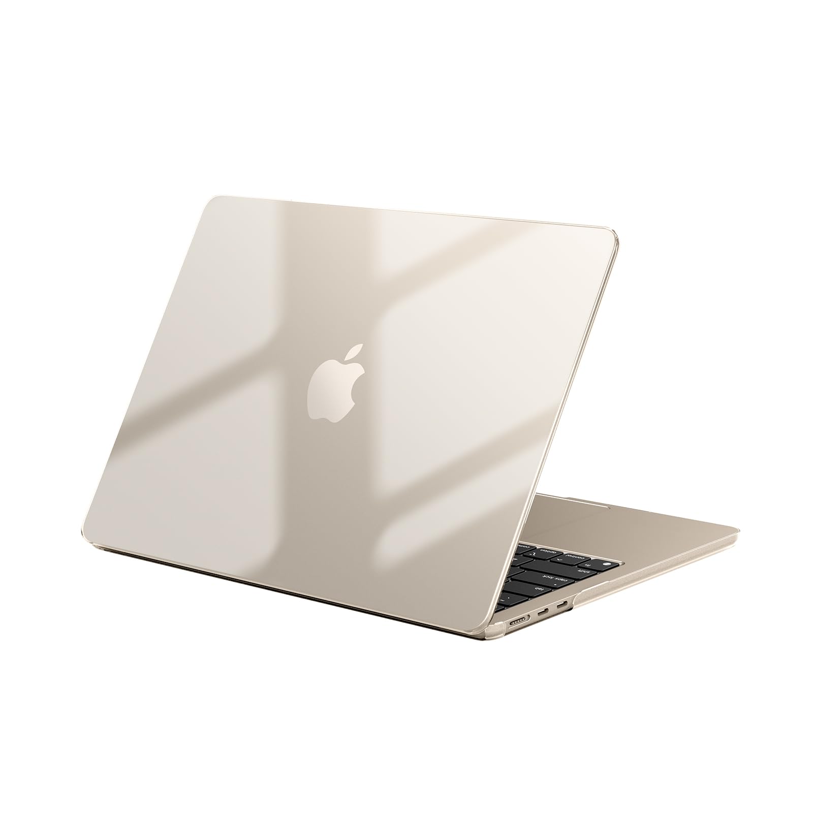 EooCoo Cover compatibile con 2025-2023 MacBook Air 15 Pollici M2 M3 M4 A2941 A3114 A3241, Protettivo Copertina Rigido per Custodia Air M2/M3/M4 con 15,3" Retina Display -Galassia Cristallo Trasparente