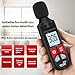 Decibel Meter - Accurate Sound Decibel Meter 30dB to 130dB, Portable Digital DB Meter with LCD Backlit Display, Fast/Slow Response, Maximum/Minimum Sound Level Meter for Home, Office, and Industry