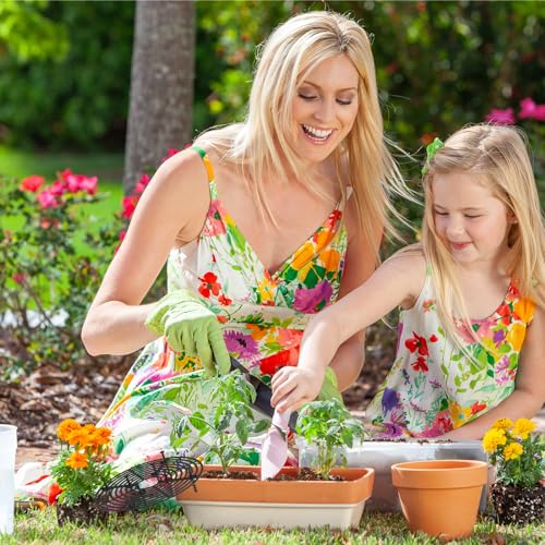 Miniatura 3 de Lithyc 2 Piezas Protector De Macetas, Protectores De Suelo Para Macetas,Rejilla De Maceta,Cubierta De Maceta De Malla Para Plantas Cortable,A Prueba De Gatos, Protege A Niños Y Mascotas