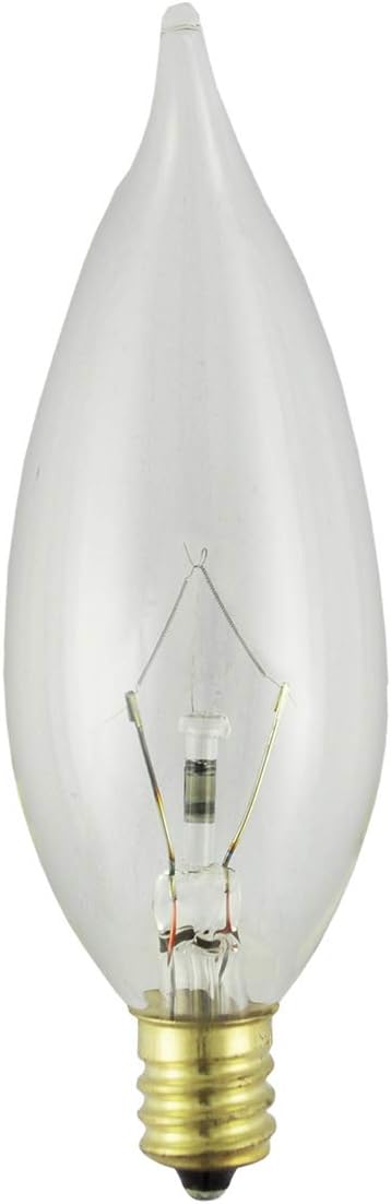 Norman Lamps 15CFC - Volts: 130V, Watts: 15W, Type: B10 Chandelier