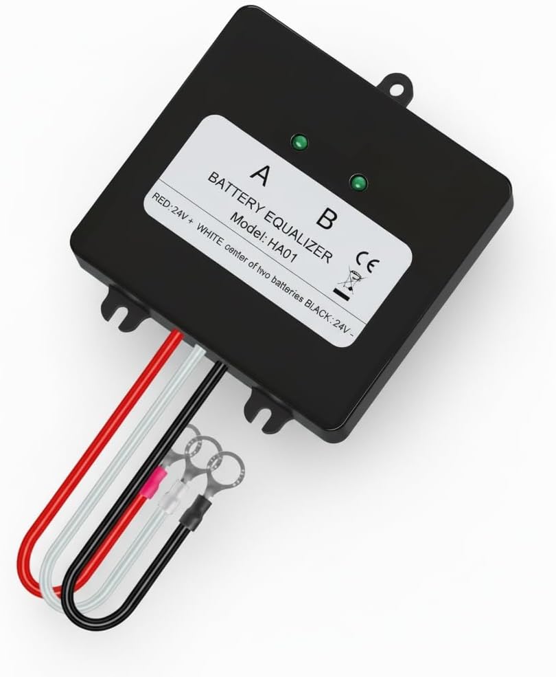 HA01 Battery Equalizer LED Display for N x 12V Batteries Balancer 24V 48 V Voltage Balance Battery Charger Regulators Series Parallel,Optimizing Current 0-5A