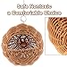 VTurboWay Rattan Bird Nest with Swing Chew Resistant Hammock Style Nest House Parrot Egg Laying and Breeding Nest for Parrots Cockatiels Budgerigars Finches Canaries