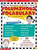 Quick Activities to Build a Very Voluminous Vocabulary (Grades 4-8)