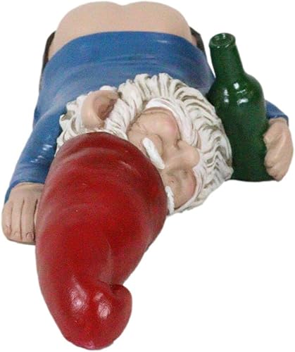 Miniatura 7 de Ebros Gift Fantástico festivo novedad Mr Gnome desmayado borracho parte inferior hacia arriba nalgas desnudas sosteniendo alcohol estante snoozer