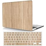 MacBook Air 13.6 inch Case 2022 M2 Chip Model A2681 - 3D Color Printing Matte Plastic Hard Shell Case Cover & Keyboard Cover Skin - Wood Grain
