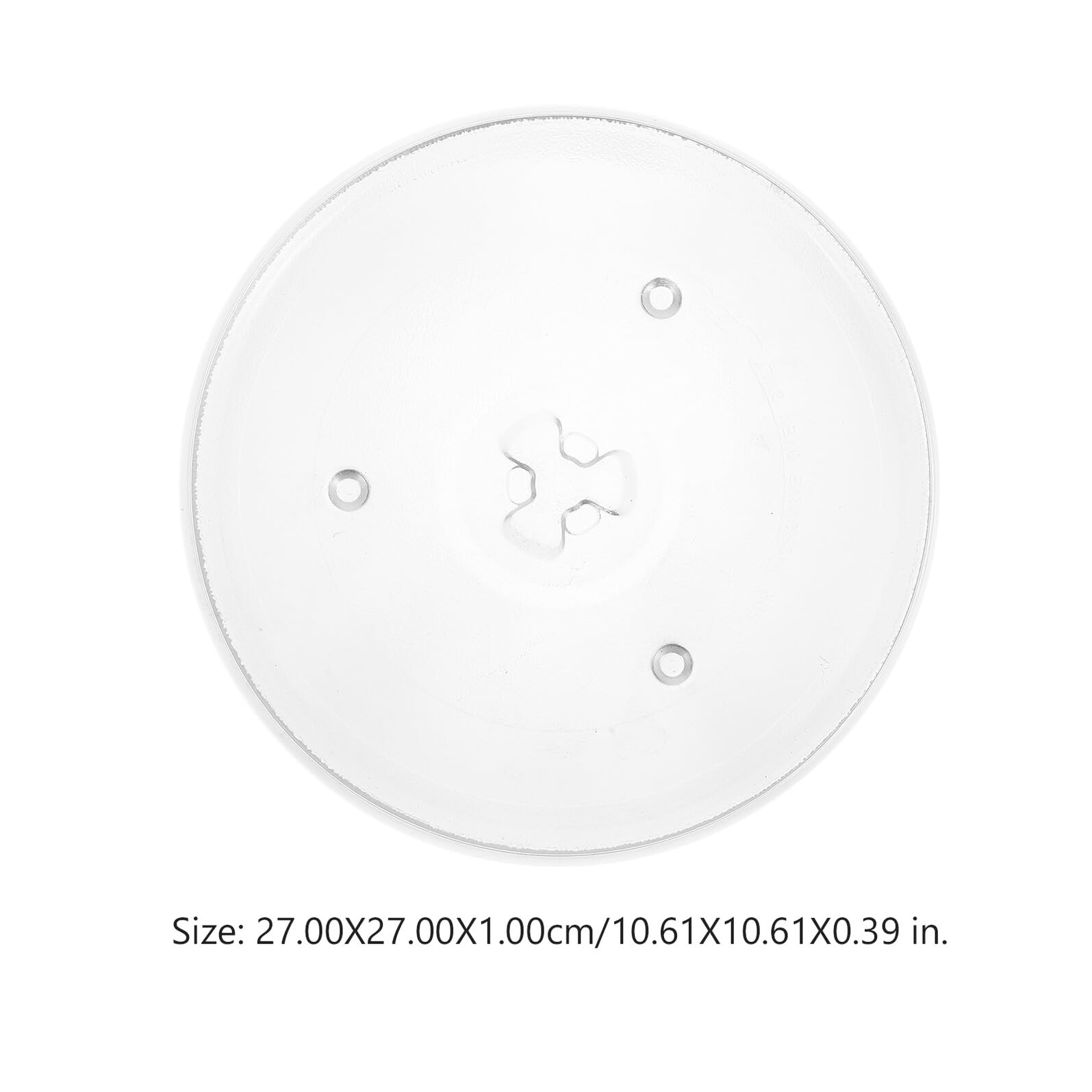 SHINEOFI Plato de Vidrio para Microondas Bandeja Giratoria Resistente Compatible con Horno Microondas para Cocinar y Calentar Alimentos