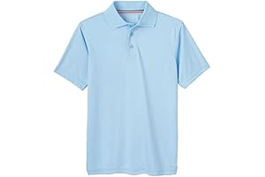 Boys' Short Sleeve Moisture Wicking Performance Polo Golf Shirts Kids Quick Dry...