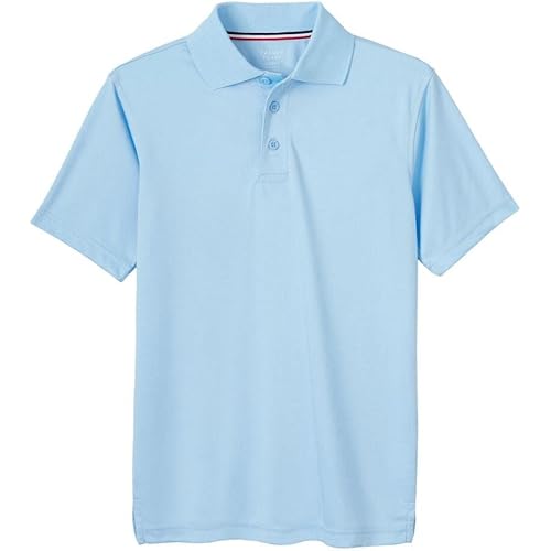 French Toast Boys' Moisture Wicking Performance Sport Polo Short Sleeve Shirt