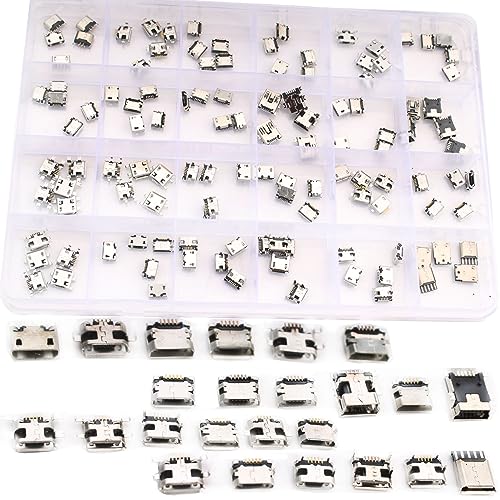 RUNCCI-YUN 120 Pezzi 24 Tipi connettore micro USB