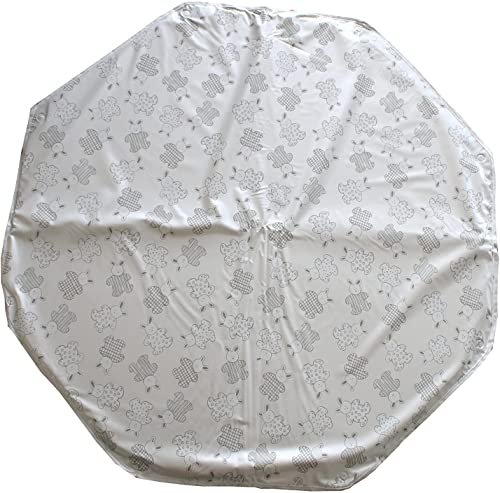 Looping Tapis pour Parc Bébé Octogonal | PVC Imperméable | Lapin Pyjama