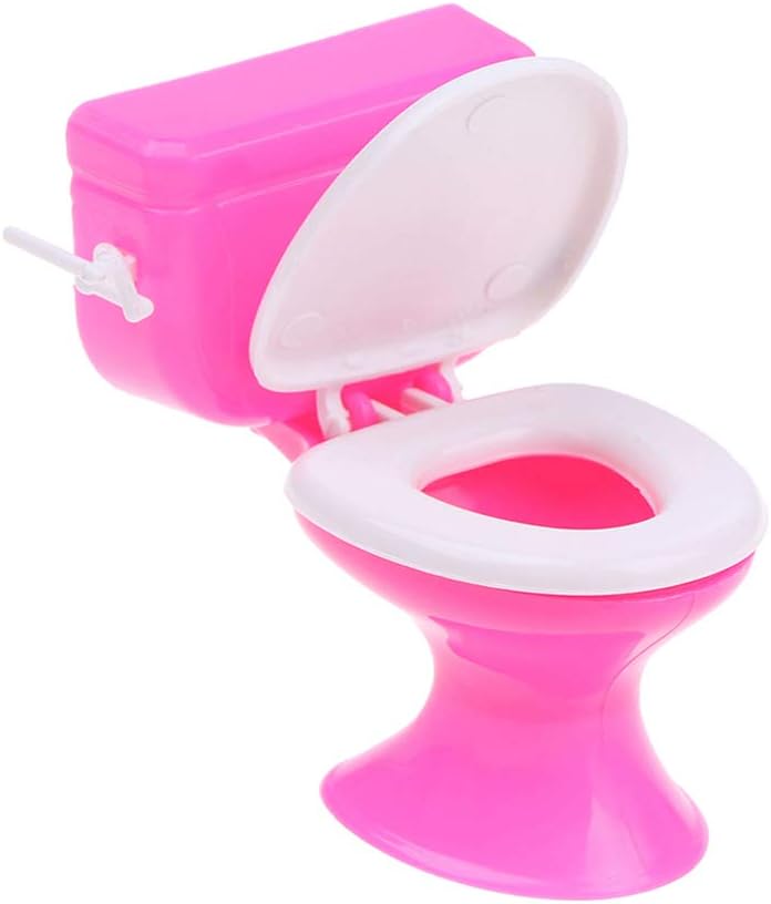1Pcs Toilet Cake Toppers | Funny Mini Pink Toilet Toy Set for Bachelorette Celebrating Party and Birthday Party Cake Decorations