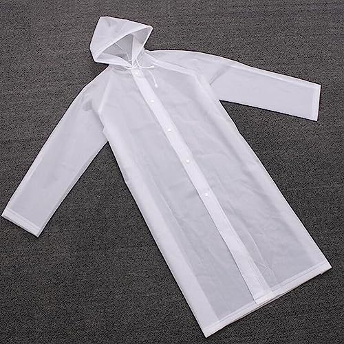 Generic Capa de chuva longa com capuz impermeável capa de chuva confortável poncho de chuva adulto c