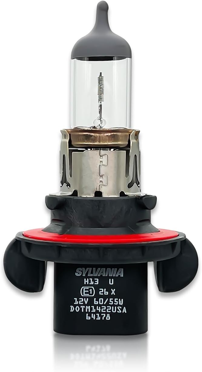 H13 9008 DOT Original Standard Halogen Bulb 12V 60/55W 3800K P26.4t / Pack of 10